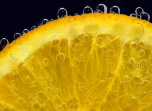 Sliced orange that can be used for making infused water.