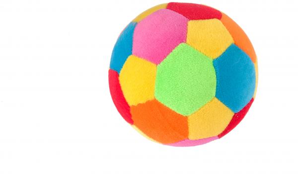 colourful soft ball on a white background
